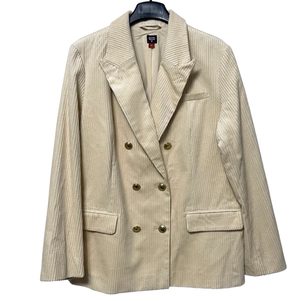 NWOT ROWING BLAZERS x Target Corduroy Cream Double Breasted Blazer XL